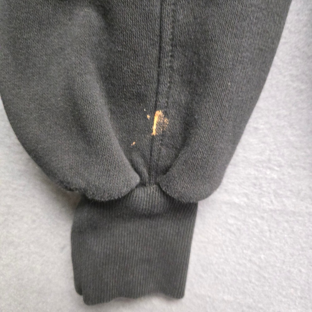 Gymshark Athleisure XS Black Cropped Pullover Sweatshirt Logo Workout - Picture 5 of 12